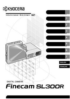 Kyocera Finecam SL 300 R manual. Camera Instructions.